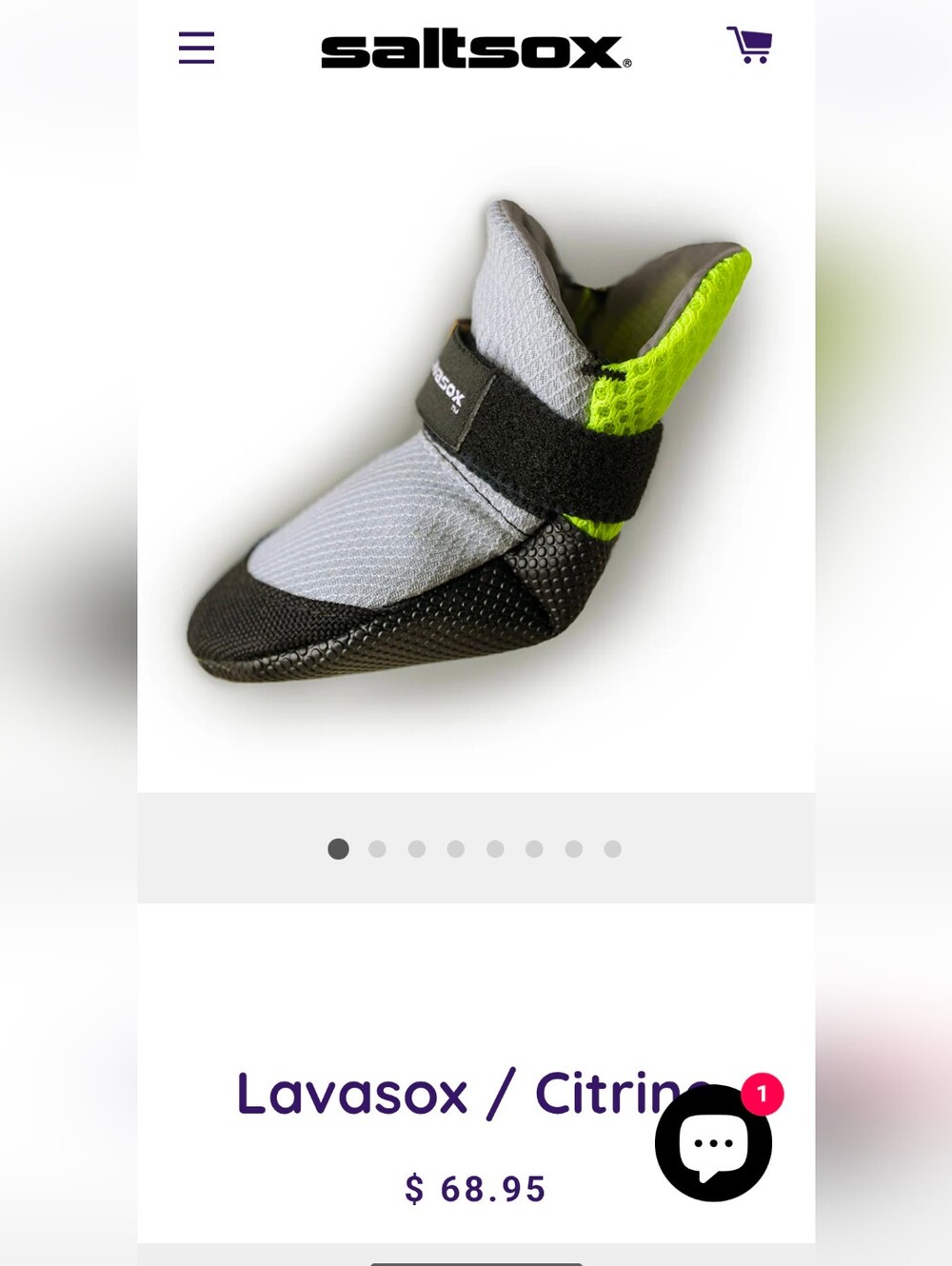 SaltSox Lavasox Summer Boot - Gray, Black, Neon Yellow And Blue.